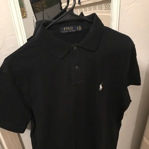 Polo black crew neck